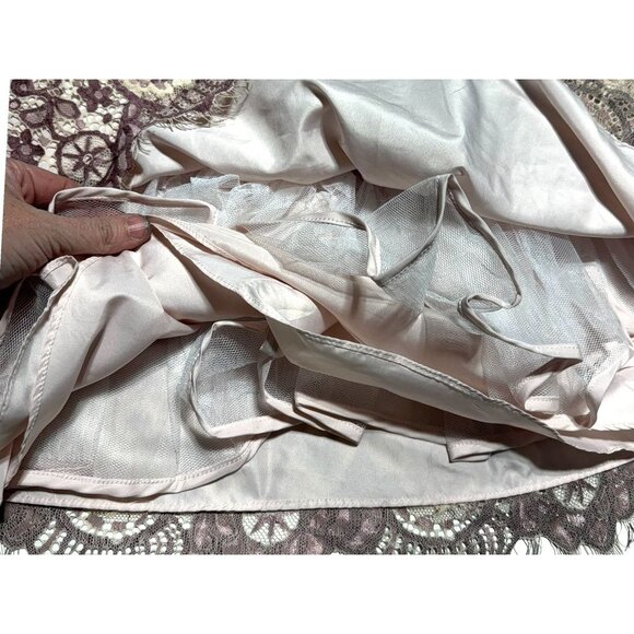 Laura Ashley Pink/Purple Lace Dress Size 6x - Picture 7 of 9